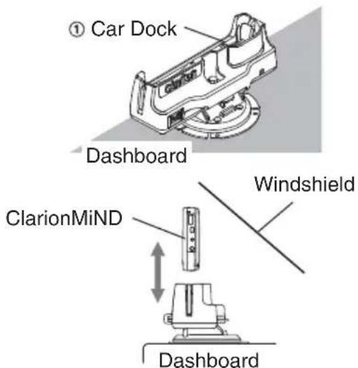 ① Car Dock Dashboard ClarionMiND Windshield Dashboard