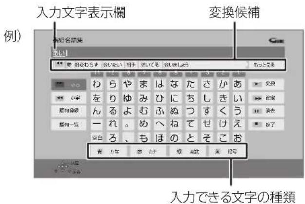 入力文字表示欄 例) 新組名編集 36141 変換候補 青 かな 紫 かナ 綾 典数 真 応号 わ ら や ま は な た さ か あ 小字 を り ゆ み ひ に ち し き い 節の身蔵 ん る よ む ふ ぬ つ す く う 節の一花 ー れ 。め へ ね て せ け え 空白 ろ 、 も ほ の と そ こ お 入力できる文字の種類
