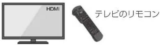 HDMI テレビのリモコン