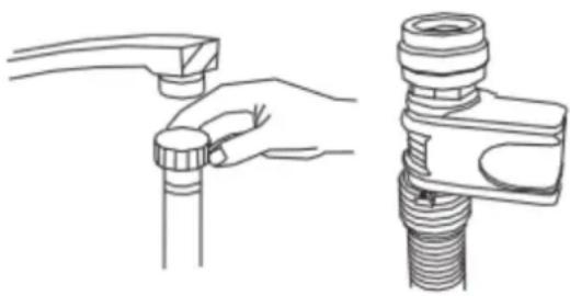 Parmco PD6-PWL-1 - Connecting the water inlet hose (Optional) - 1