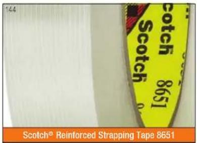 144 Scotch® Reinforced Strapping Tape 8651