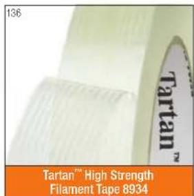 136 Tartan™ High Strength Filament Tape 8934