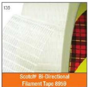 130 Scotch® Bi-Directional Filament Tape 8959