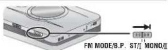 PANASONIC RQ-SX89V - Selecting FM monaural/ 选择 FM 单声道 / Выбор монофонического режима FM - 1