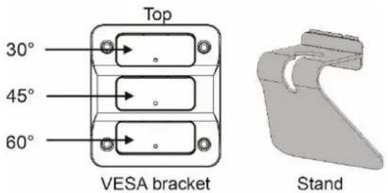 Top 30° 45° 60° VESA bracket Stand