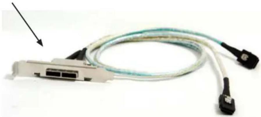 Supermicro SuperChassis SC936E16-R1200B - Dual HBA Conguration Cables - 1