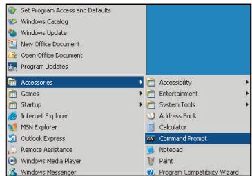Set Program Access and Defaults Windows Catalog Windows Update New Office Document Open Office Document Program Updates Accessories Games Startup Internet Explorer MSN Explorer Outlook Express Remote Assistance Windows Media Player Windows Messenger Accessibility Entertainment System Tools Address Book Calculator Command Prompt Notepad Paint Program Compatibility Wizard