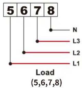 5 6 7 8 N L3 L2 L1 Load (5,6,7,8)