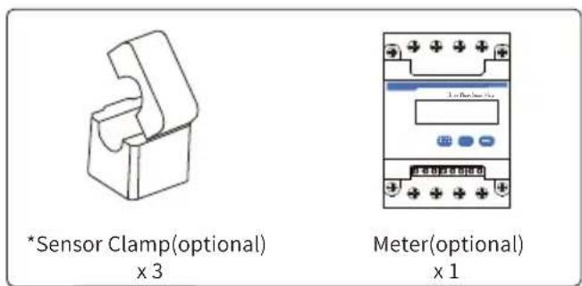 *Sensor Clamp(optional) x 3 Meter(optional) x 1