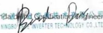 ndarood Wind Certification Engineer NINGRO PASE INVERTER TECHNOLOGY CO.,LTD