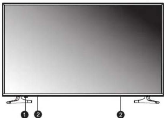 TESLA 43S306BF - BUTTONS ON THE TV - 1