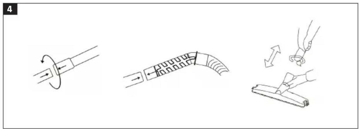 Diagram illustrating three steps of a mechanical or electrical operation: rotating, folding, and rolling.