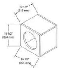 12 1/2" (317 mm) 15 1/2" (394 mm) 15 1/2" (394 mm)