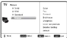 SANYO DP46812 - MANUAL SOUND SETTINGS - 1
