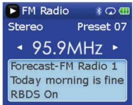 INSIGNIA NS-2V17B - Para sintonizar una emisora de radio FM: - 1