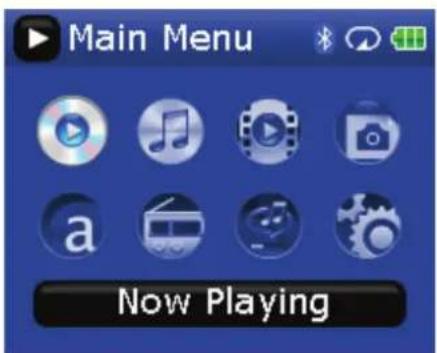 Main Menu a Now Playing