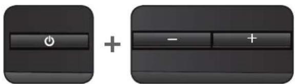 Two grayscale buttons with icons: one open, one filled, both with plus signs (no text or symbols)
