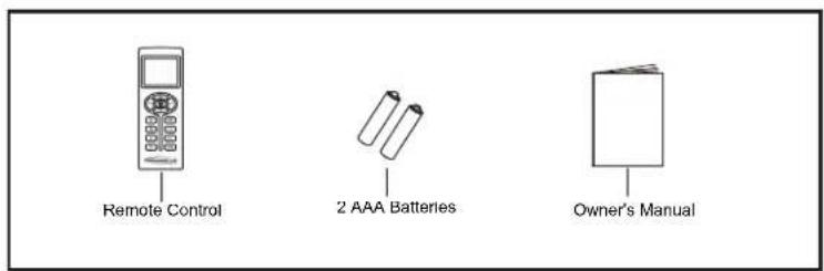 Remote Control 2 AAA Batteries Owner's Manual