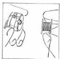 White W870 - PLACING BOBBIN CASE IN SHUTTLE - 1