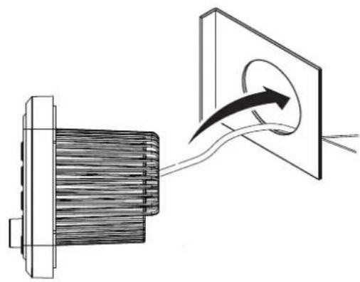 BOSS MGV550B - Slip the unit through the hole cutout - 1