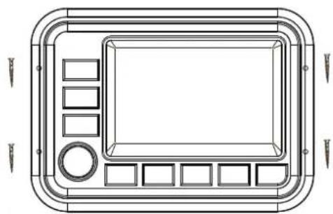 BOSS MGV550B - Firmly tighten remaining four screws on the front panel. - 1