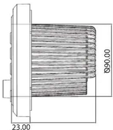 Ø90.00 23.00