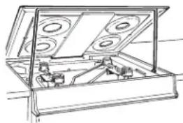 Crosley XB258DMWW - Lift-Up Cooktop - 1