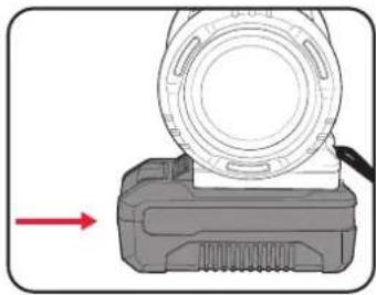 Ozito PXBSS-018 - Installing The Battery Pack - 1