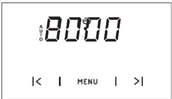 AUTO 8000 |< | MENU | >|