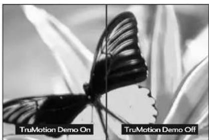 TruMotion Demo On TruMotion Demo Off