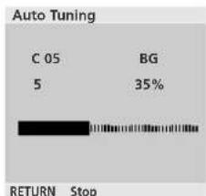 Auto Tuning C 05 BG 5 35% RETURN Stop