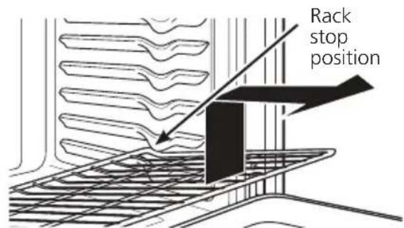 Rack stop position