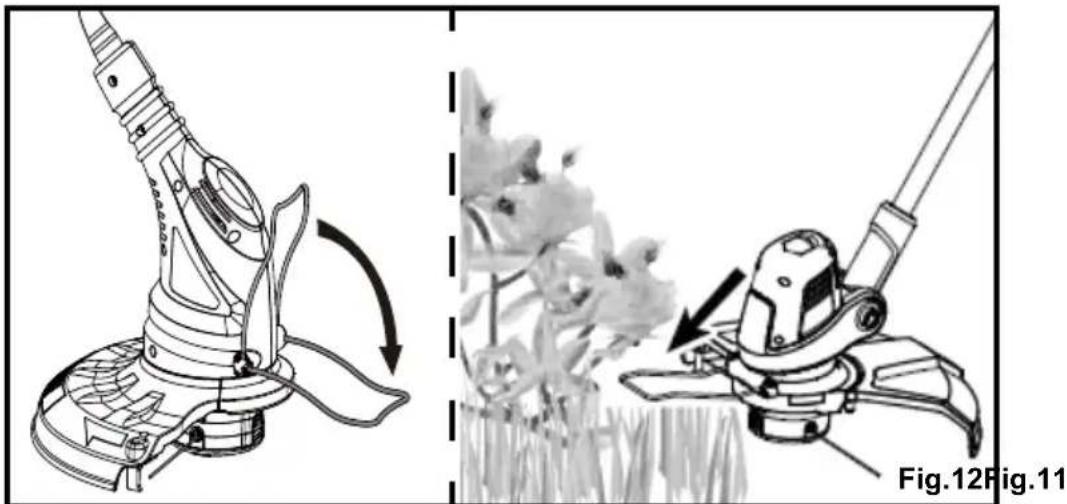 LawnMaster GT1238 - Using the Flower Guard (See Figure 11 & Figure 12.) - 1