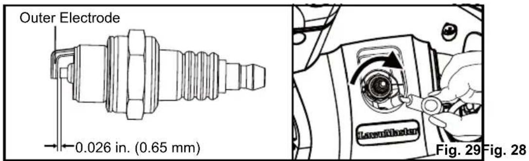 Outer Electrode 0.026 in. (0.65 mm) Laser/Blaster Fig. 29 Fig. 28