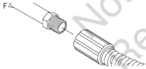 Craftsman CMXGWAS020737 - Connect Hose and Water Supply to Pump (Fig. E, F, G, H) - 3