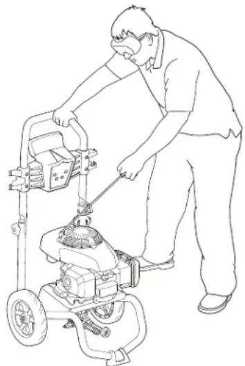 Craftsman CMXGWAS020737 - How to Start Your Pressure Washer (Fig. K, L, M) - 3
