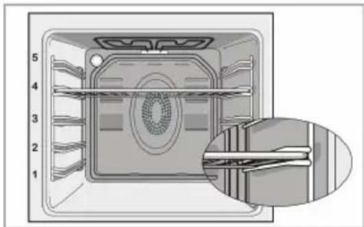 Defy DBO472 - Rack positions (For models with wire shelf) - 1
