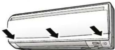 Godrej GIC 18IGC5- WUA - Set the filters as they were and close the front panel. - 1