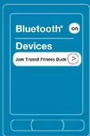 Bluetooth® on Devices Jam Transit Fitness Buck >