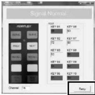 Signal Normal FORM 5.0 SENSE SINSE PREF NEXT PICAL RESET Channel: 16 RESI KEY 01 KEY 02 KEY 03 KEY 04 KEY 05 KEY 06 KEY 07 KEY 08 KEY 09 KEY 10 08 S3 72 S0 03 S0 04 S0 05 S0 06 S0 07 S0 08 S0 09 S0 10 S0 Retry