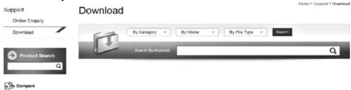 Support Online Enquiry Download Product Search Compare Download Home > Support > Download By Category By Model By File Type Search Search By Keyword