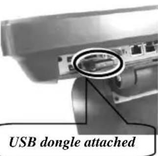 USB dongle attached