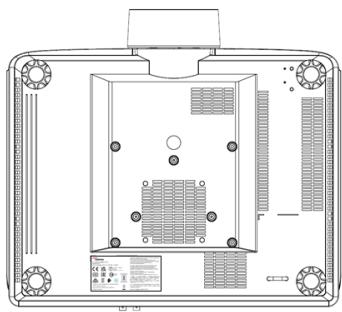 OPTOMA ZK810T - Emplacement de l'étiquette - 2