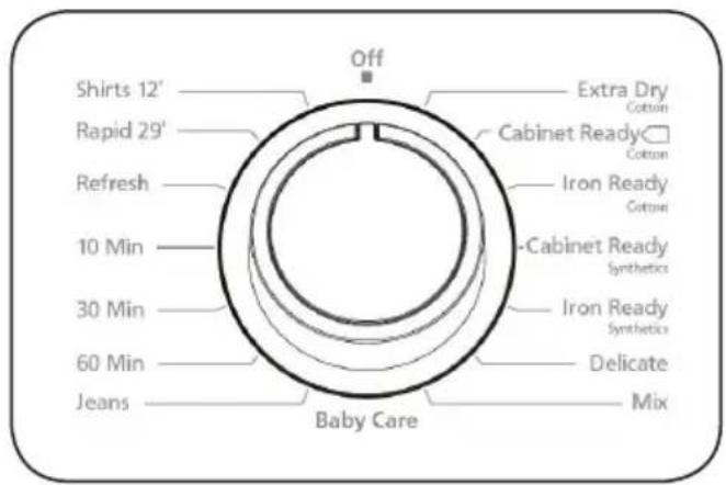 Off Shirts 12' Rapid 29' Refresh 10 Min 30 Min 60 Min Jeans Extra Dry Cotton Cabinet Ready Cotton Iron Ready Cotton -Cabinet Ready Synthetics Iron Ready Synthetics Delicate Mix Baby Care