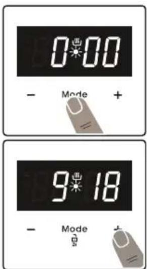 0:00 - Mode + 9:18 - Mode +