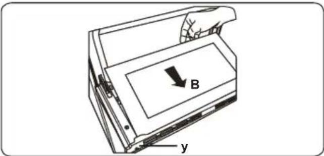 B y