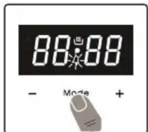 ASPES AHE1200CB - Ajuste do tempo do aviso sonoro - 1