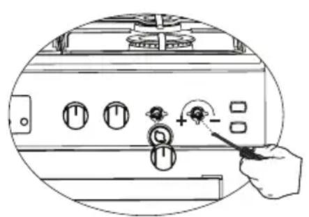 Rommer VCH 455 - Reduced gas flow rate setting for hob taps - 1
