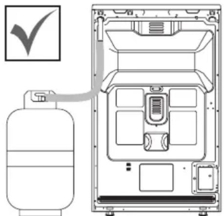Rommer VCH 455 - Lugar de paso de la manguera de gas - 1