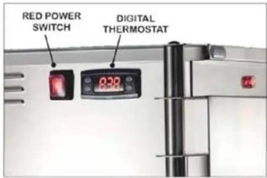 RED POWER SWITCH DIGITAL THERMOSTAT 9.30